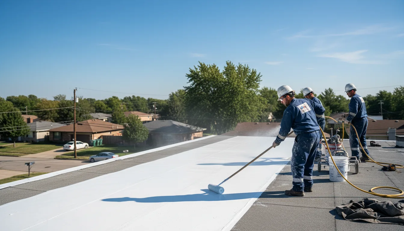 Commercial roof coating in Collinston, LA near me